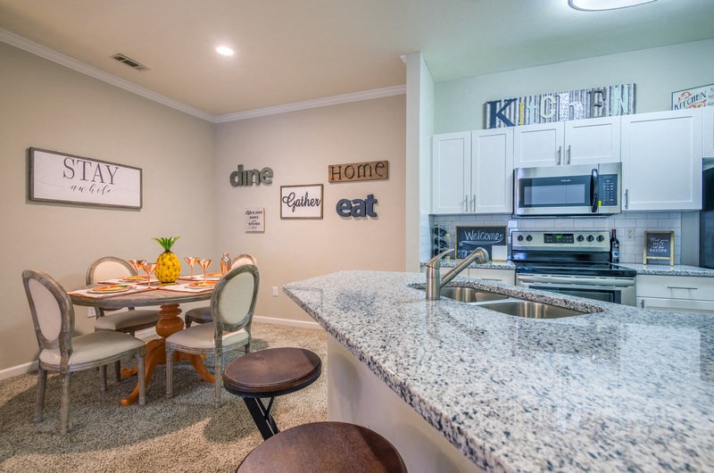 Granite Slab Countertops at Parkside at South Tryon, Charlotte, 28217