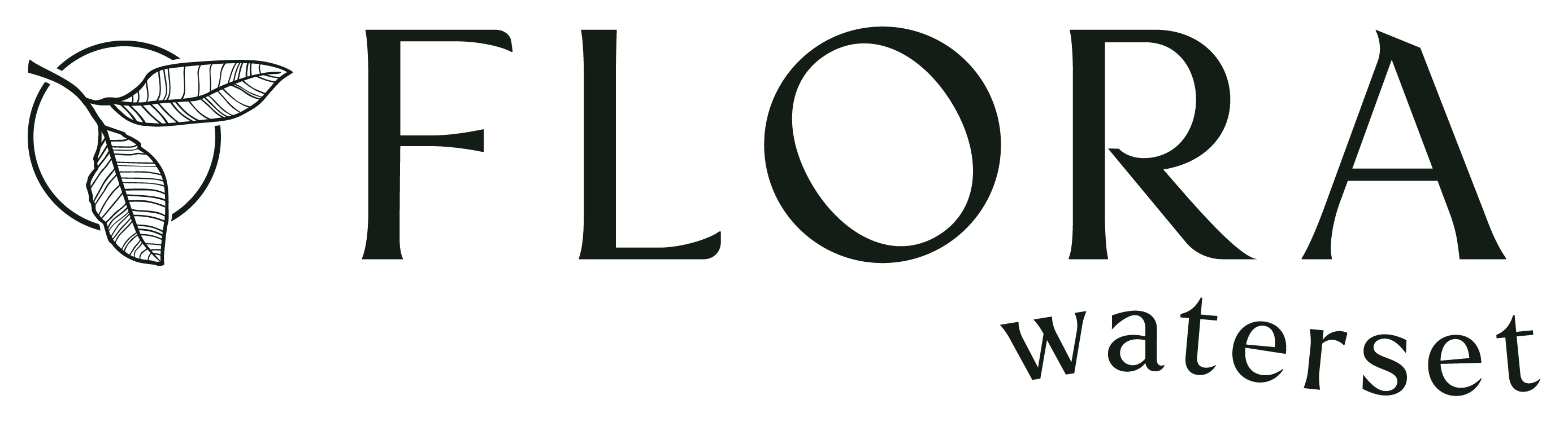 A logo with the word "FLORA" and a graphic of leaves.