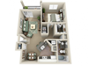 1 Bed 1 Bath - Melbourne (777 sq ft)