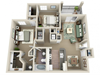 2 Bed 1 Bath - Sydney (1045 sq ft)