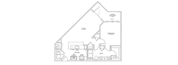 22nd floor plan  apartments the lodge at 312 at Hunters Creek Apartments, Denton, TX 76210