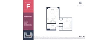 A floor plan for a residence at Centro City Residences.