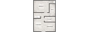 a floor plan of a small apartment