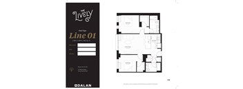 B2 Floor Plan at The Lively, Jersey City