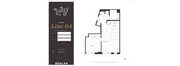 A2 Floor Plan at The Lively, Jersey City, NJ