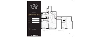 A6PH Floor Plan at The Lively, Jersey City, 07302