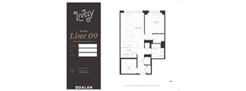 A4D Floor Plan at The Lively, Jersey City, NJ 07302