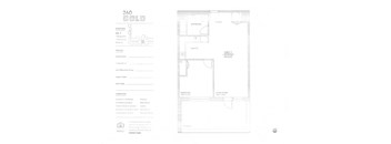A floor plan for a property at 260 Gold Street shows a layout with a living room, a kitchen, a bathroom, and a bedroom.