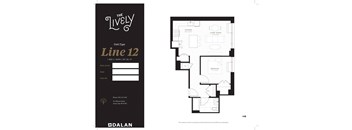 A1 Floor Plan at The Lively, Jersey City, 07302