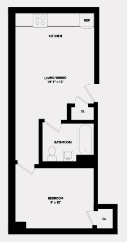 1 Bed 1 Bath