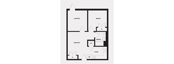 M Line 2 Bed 1 Bath