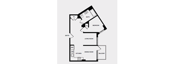 3 Bed 1 Bath Balcony