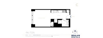 The Paxton Line C Floorplan Studio 1 bath at The Paxton, Brooklyn, 11201