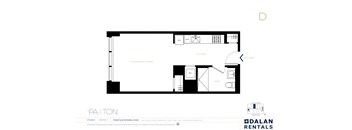 The Paxton Line D Floorplan Studio 1 bath at The Paxton, Brooklyn, NY 11201