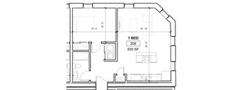 the floor plan for a small floor plan of a house