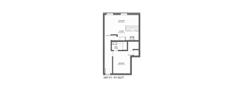 bedroom floor plan | the farrington apartments at The 22 Apartments, Missouri