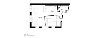 the floor plan of unit 100
