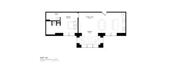 a black and white floor plan of a house