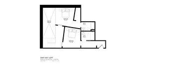 floor plan of the third level of the loft