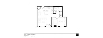 the floor plan of unit type d1 floor plan