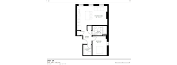 the floor plan of unit a the bawkat