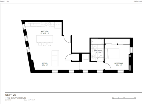 the floor plan of unit 16 the floor plan