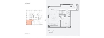 The Angolo Floor Plan at The Nicholas, Missouri, 63104