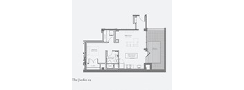 the jardin 02 floor plan at The Nicholas, Missouri 63104
