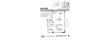 A floor plan for a McGowan Walsh apartment unit.