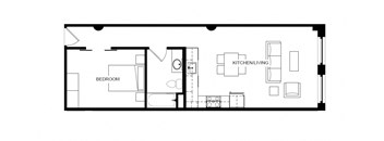 Milli Floor Plan at The Draper, St Louis, MO