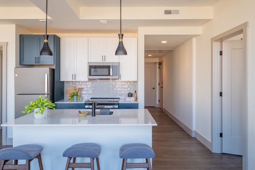 Gourmet Kitchen With Islands at The Nicholas, St Louis, MO