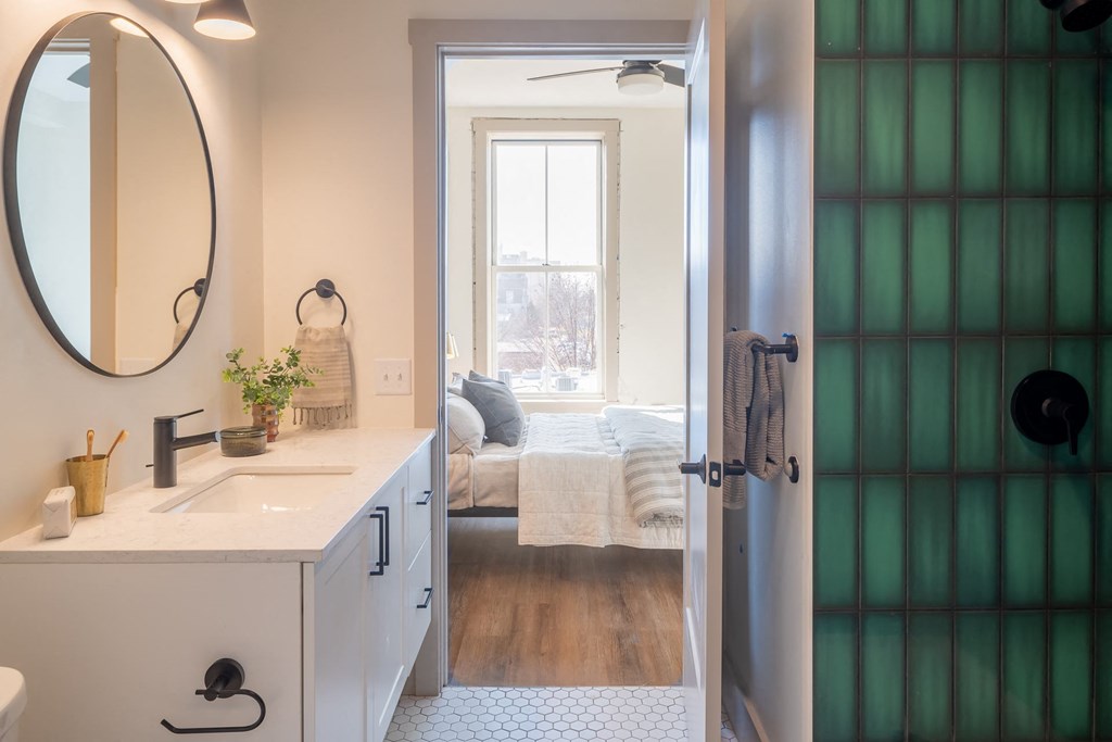 Luxurious Bathroom at The Nicholas, St Louis, 63104