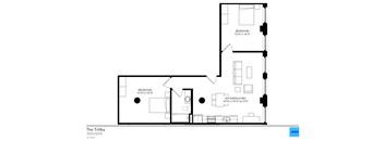 Tilby Floor Plan at The Draper, St Louis, 63103