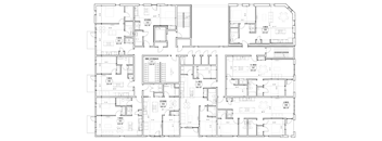 a floor plan of a building with many different floors