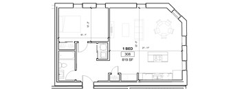 the floor plan for a small floor plan of a house
