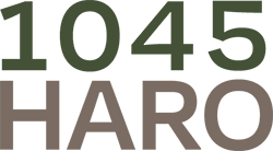 The image displays the numbers 1045 and the word HARO.