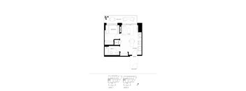 A black and white image of a floor plan for a two level home.