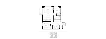 A black and white floor plan of a house with various rooms labeled.
