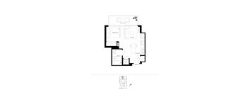 A black and white floor plan of a two-level home with labeled rooms.