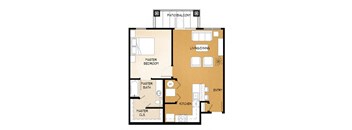 One Bed/One Bath A1