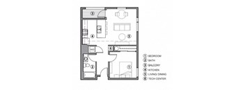 floor plan photo of the commons & the landing at southgate in minneapolis, mn
