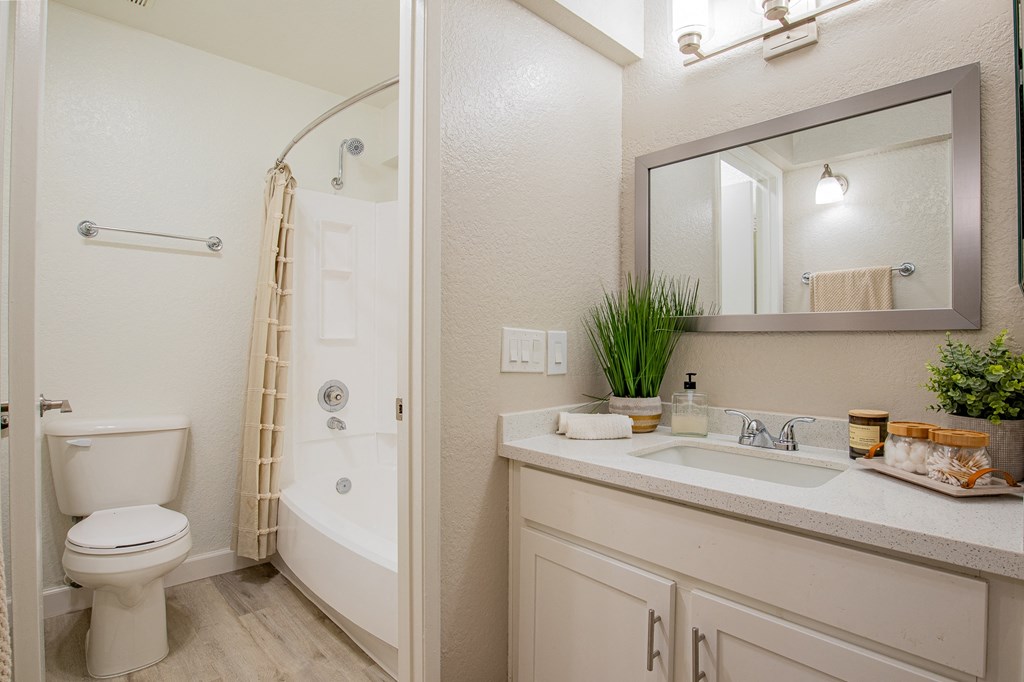 a bathroom with a shower toilet and sink  at Metro 3610, California