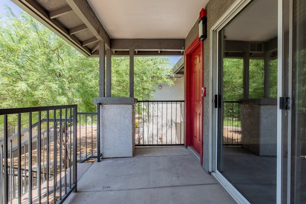 our apartments showcase a beautiful screened in porch