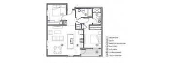 a floor plan of a house