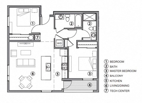 a floor plan of a house