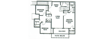 3 Bedrooms 2 Bathrooms (Lower Level)