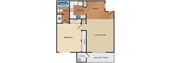 Floorplan D (1x1)