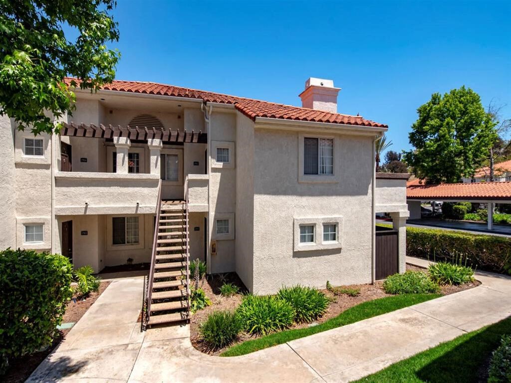 a building with a staircase in front of it