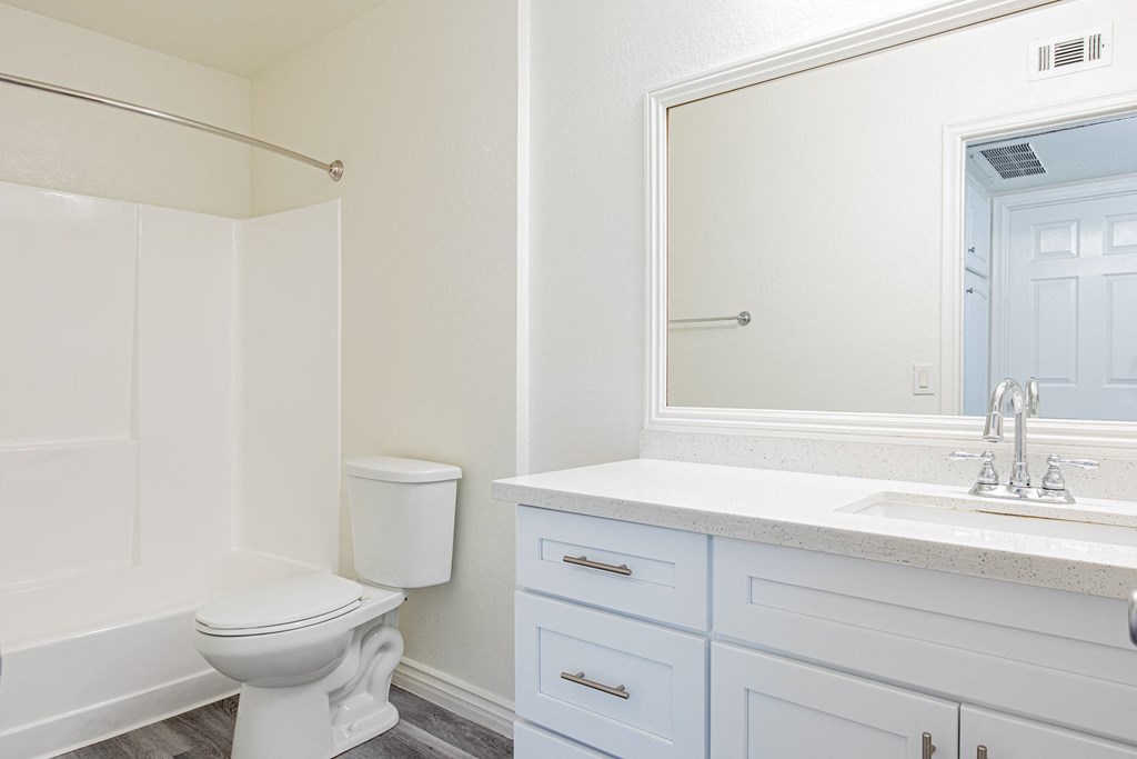 A white toilet sits next to a sink in a bathroom.