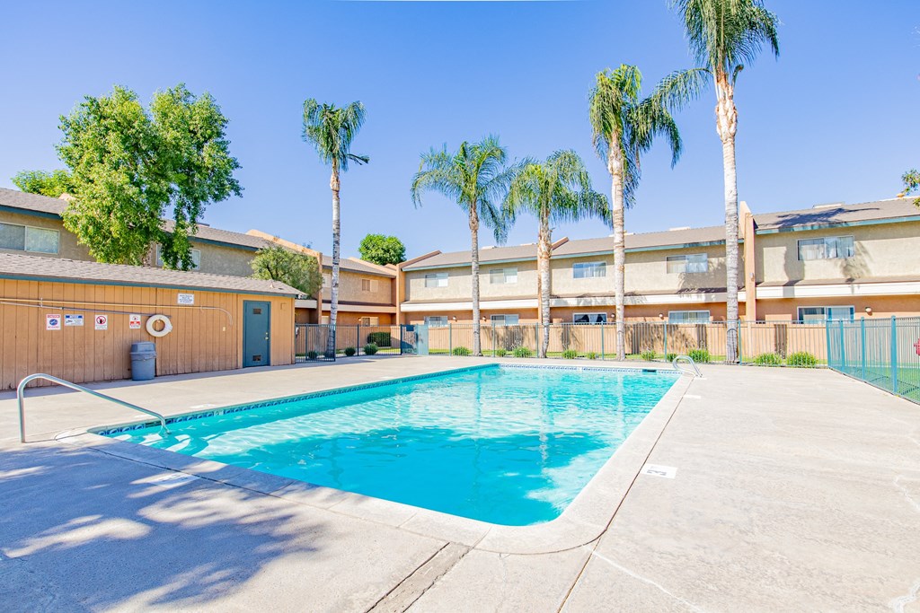 the swimming pool at our apartments